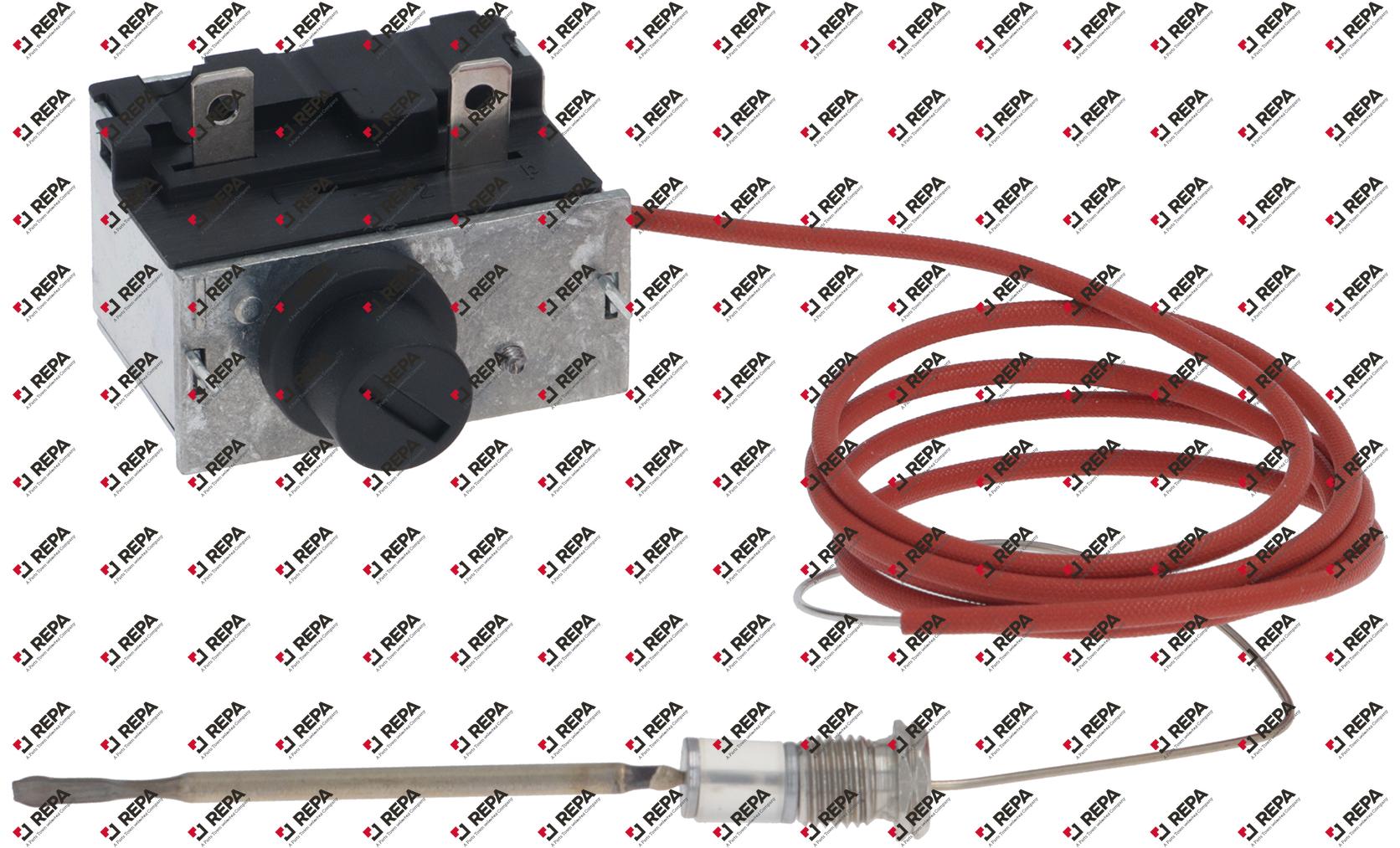 Safety thermostat t.max. 368°C 16A probe ø 3x60mm