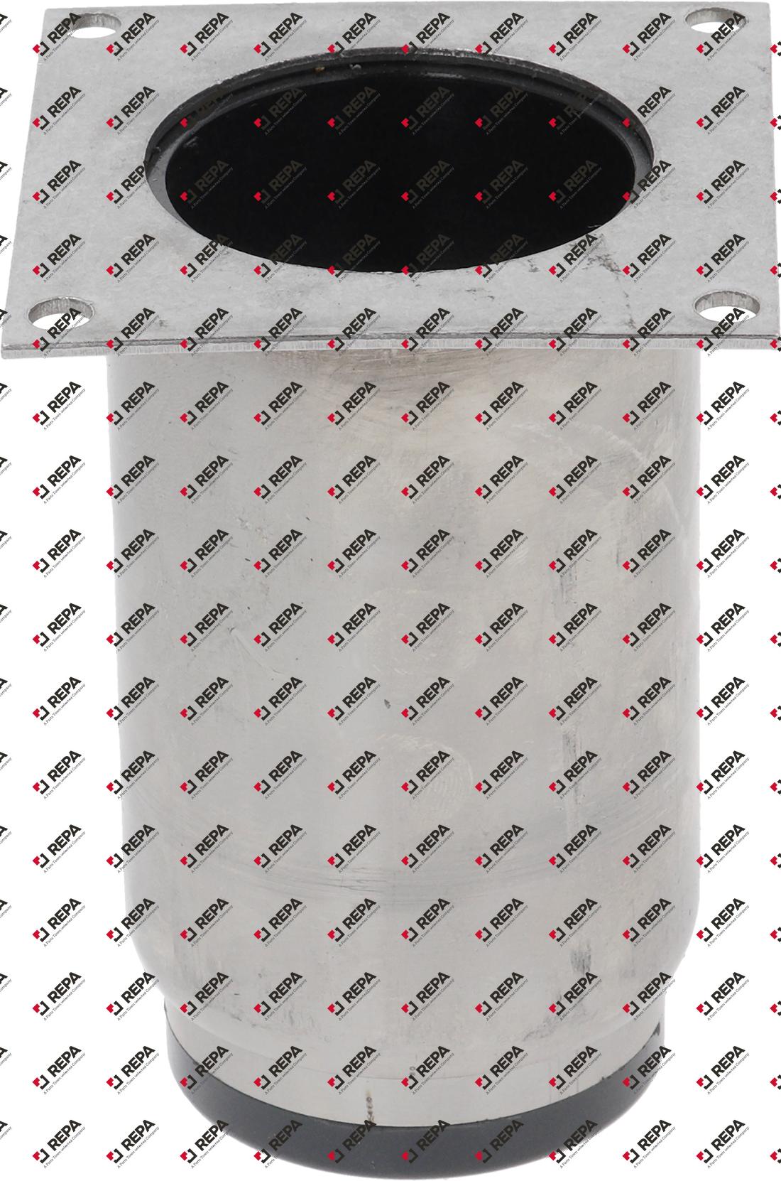 equipment foot tube ø 63,7mm plate size 82x82mm
