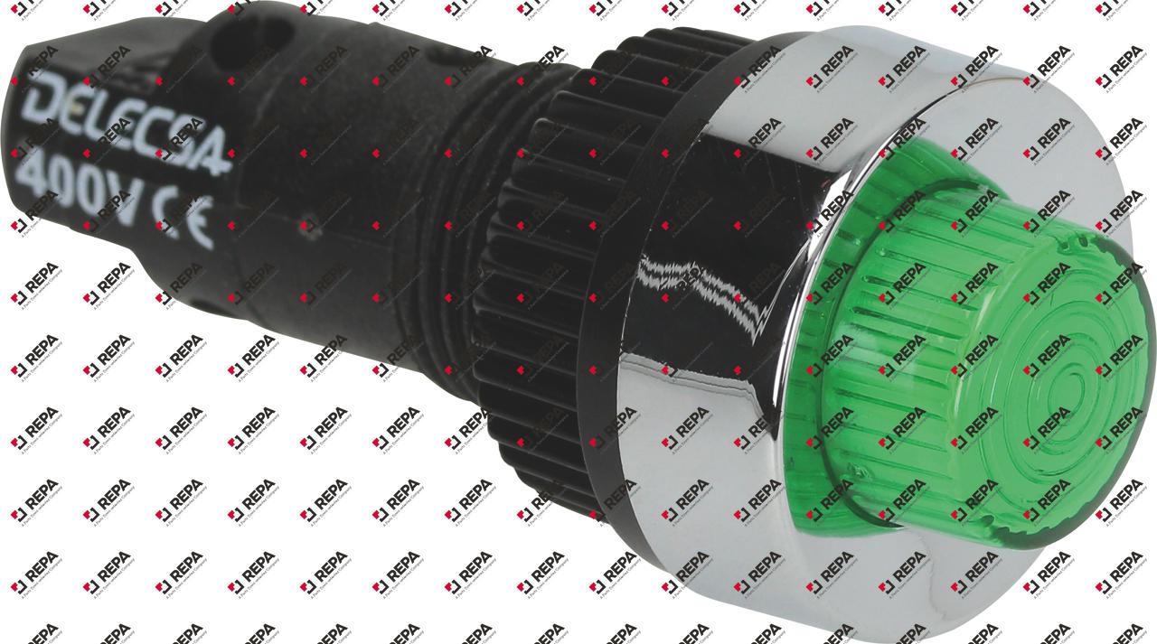 indicator light ø 13mm 400V green connection screw