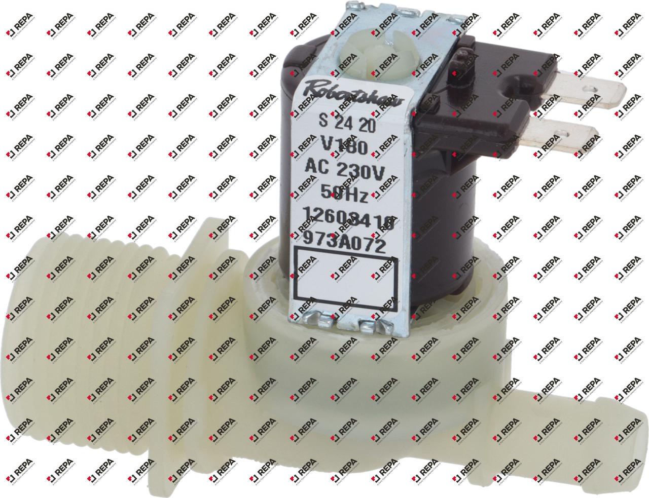 Solenoid valve ROBERTSHAW 1 WEG 180° 230 V 50/60