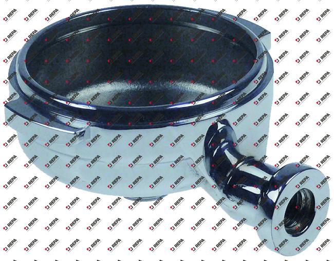 Portafiltro latón cromado int.ø 62 mm caño 3/8"