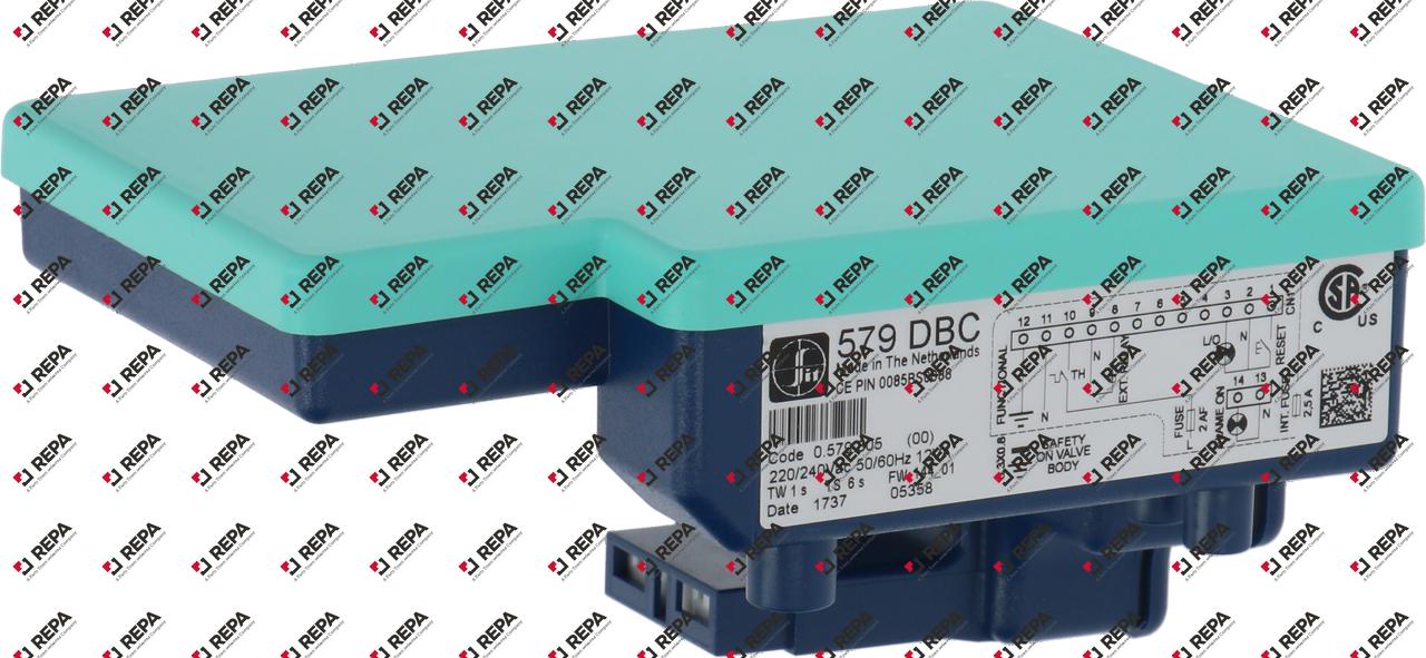 Gasfeuerungsautomat Typ 579DBC 12VA 220/240V