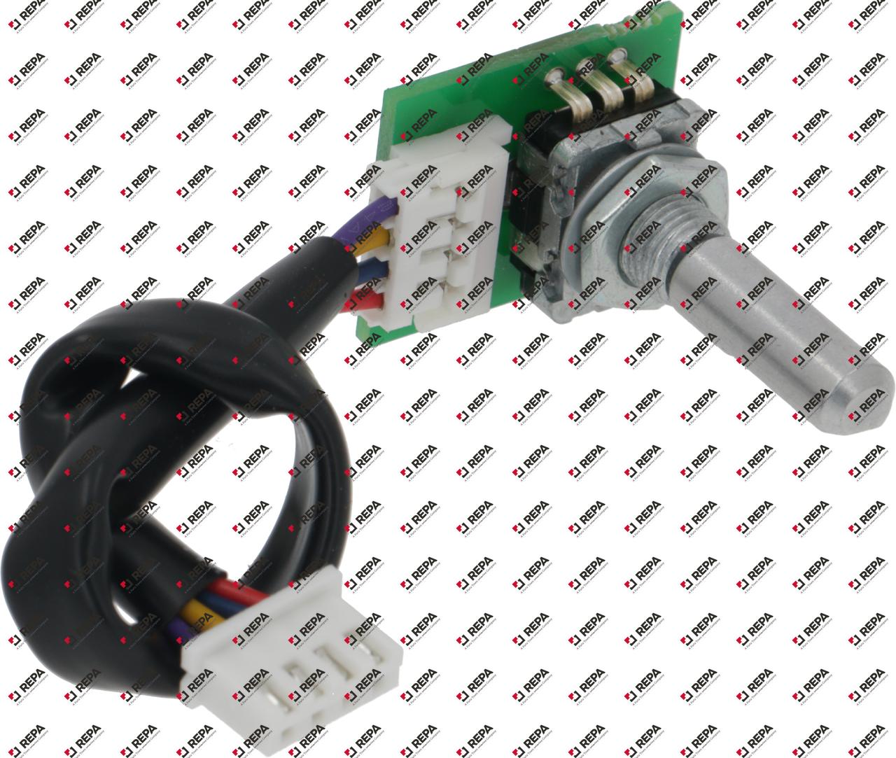 potmeter rotatiehoek 360° as ø 6x4,6mm as L 17,5mm