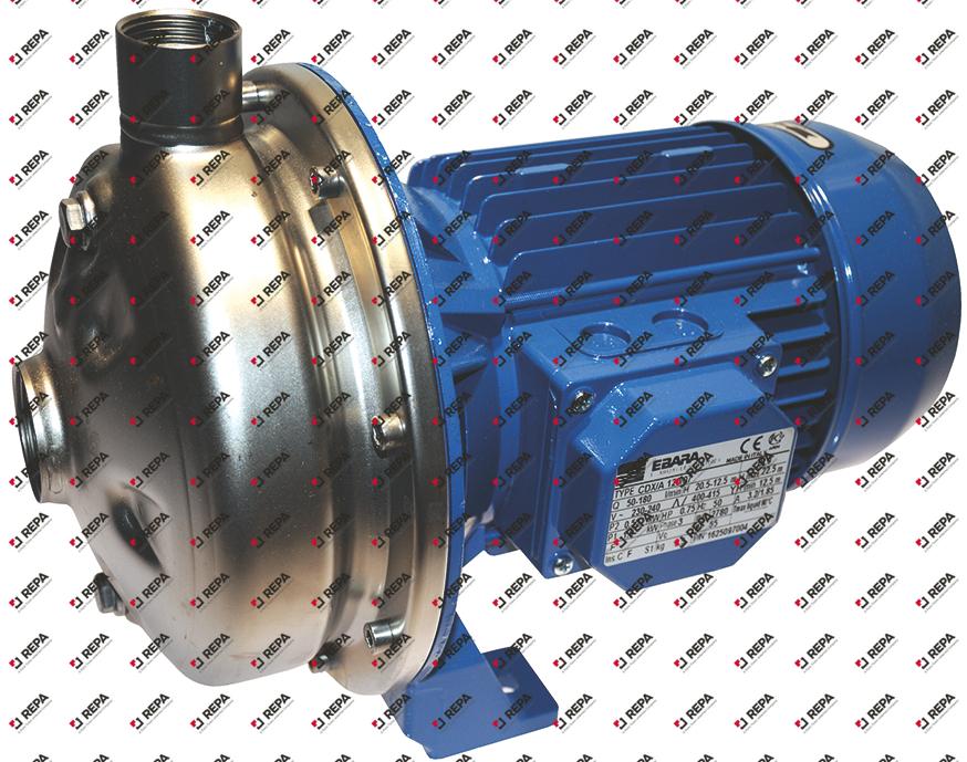 pump inlet ø 1¼" IT outlet ø 1" IT