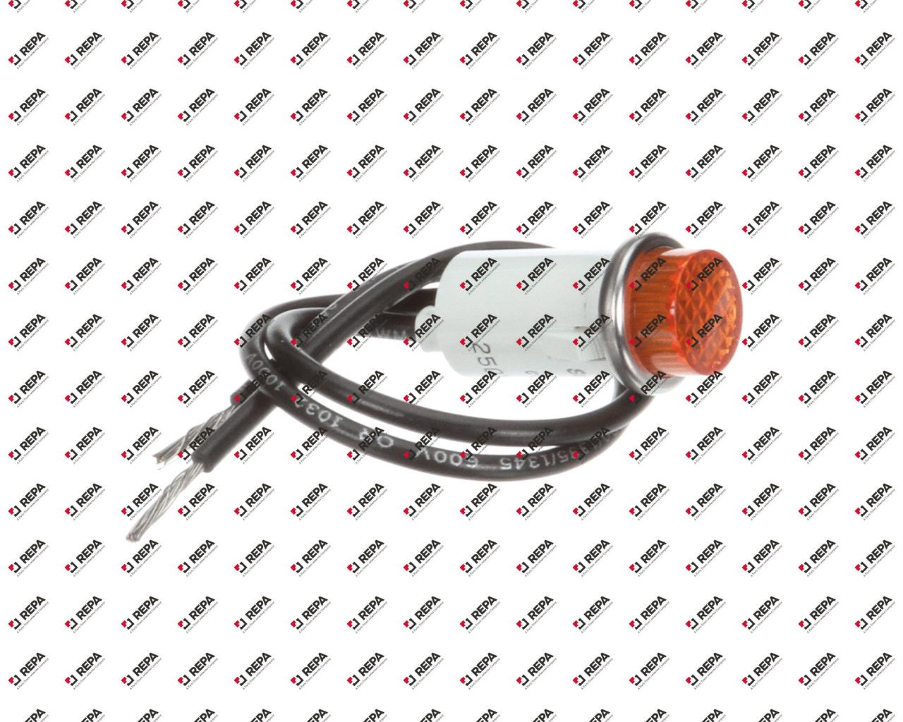 PILOT LT 250V 6LEAD AMBER