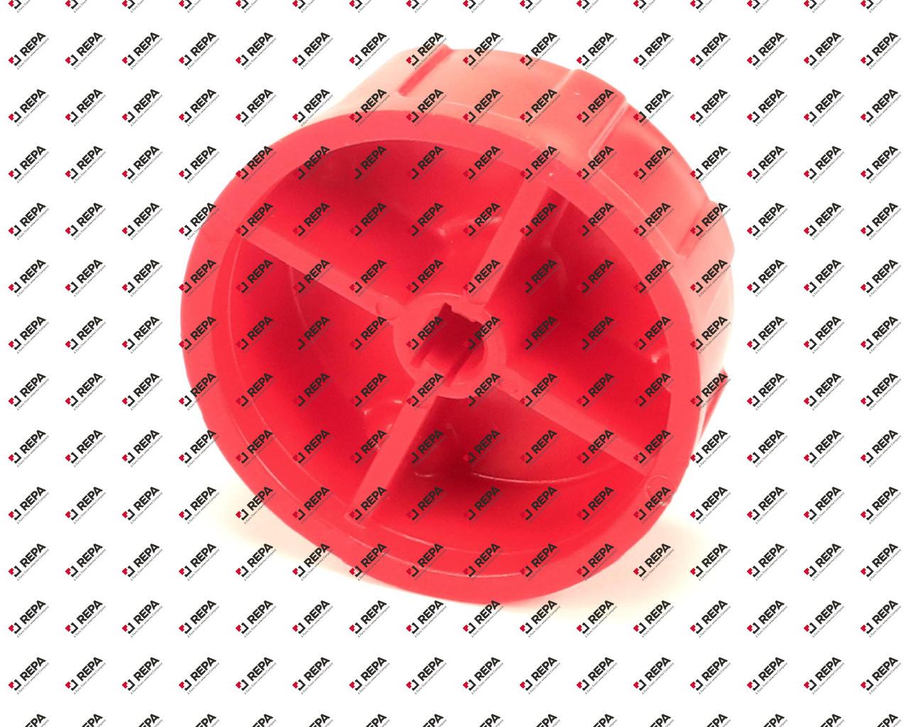 KNOB, BLANK UNIVERSAL RED