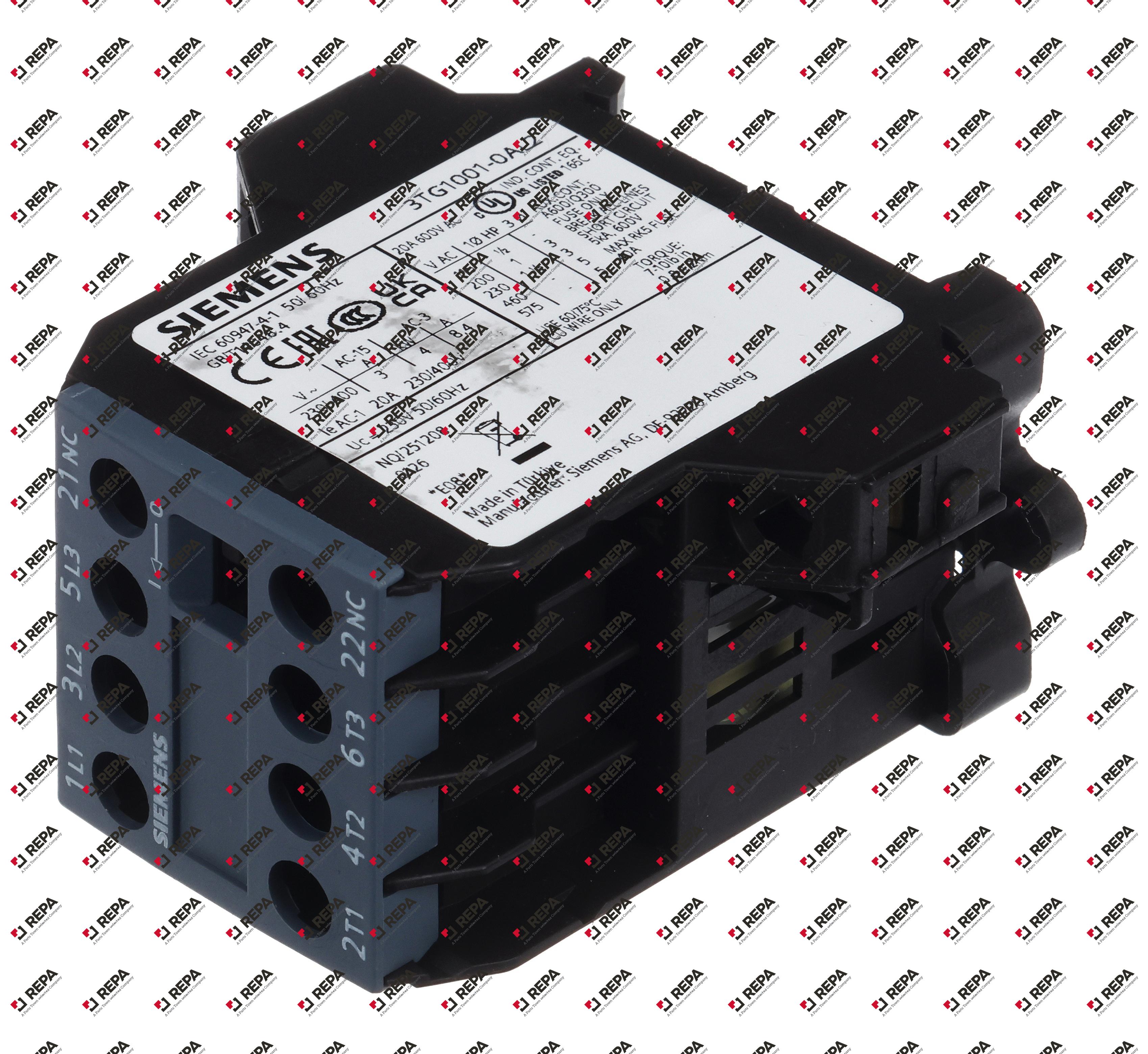 power contactor resistive load 25A 230VAC