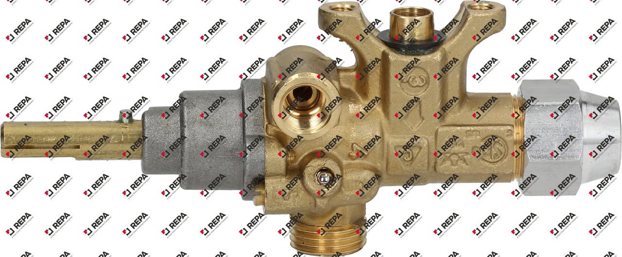 Robinet à gaz type 21S entrée gaz bride tube ø21mm
