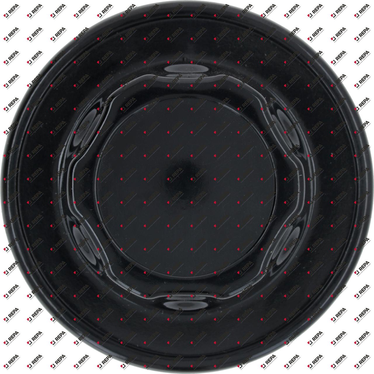 Knob ø 70 mm shaft ø 6.5x8mm with spring black