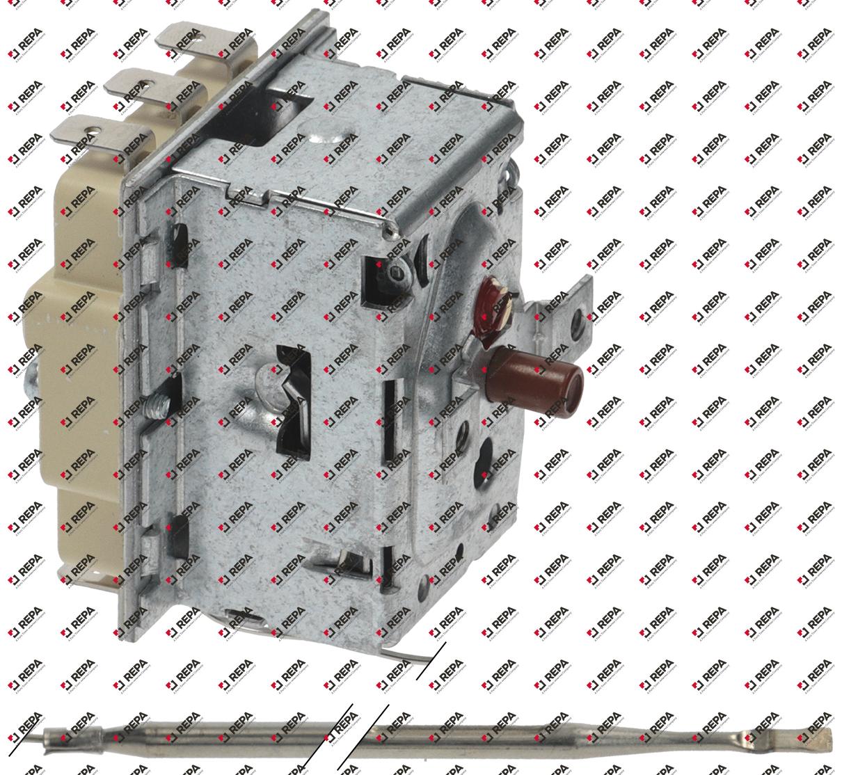 maximaalthermostaat uitschakeltemp. 355°C 3-polig