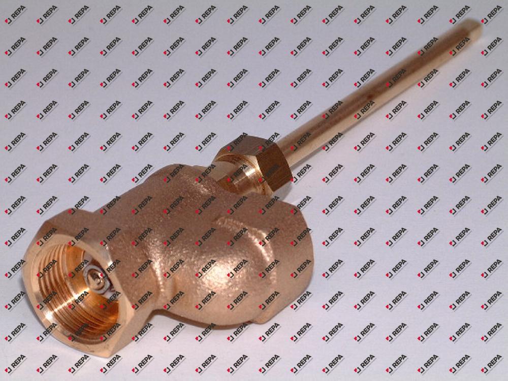Auslaufhahn Messing Gesamtlänge 210mm