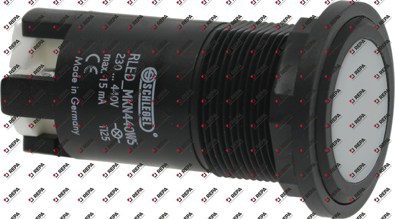 Voyant lumineux ø 22mm 230-440V blanc