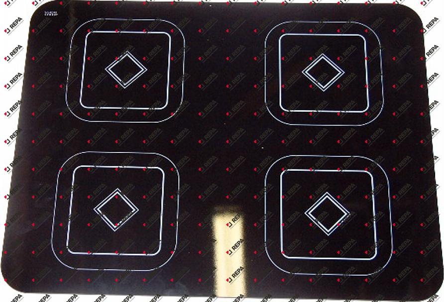 ceramic plate L 694 mm W 534 mm