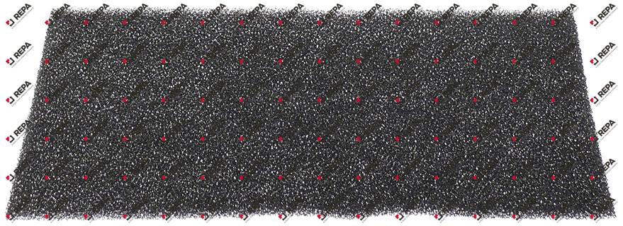 filtre L 290mm lar. 290mm H 5mm pour réfrigération