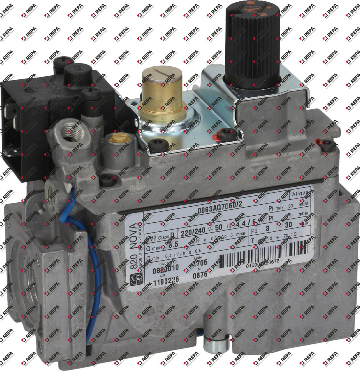 "gas valve  series 230V 50Hz gas inlet 1/2"""