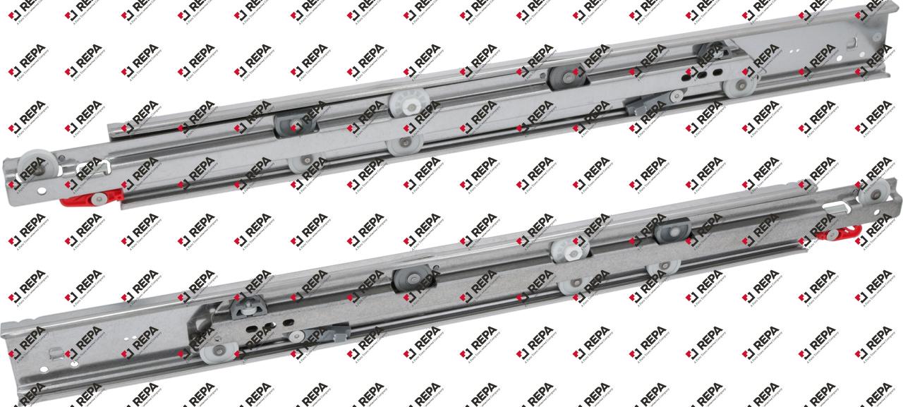 paire de guides télescopiques L 610mm