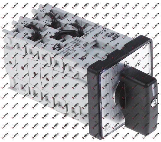 Rotary switch 16 A shaft ø 8x9mm shaft L 20 mm