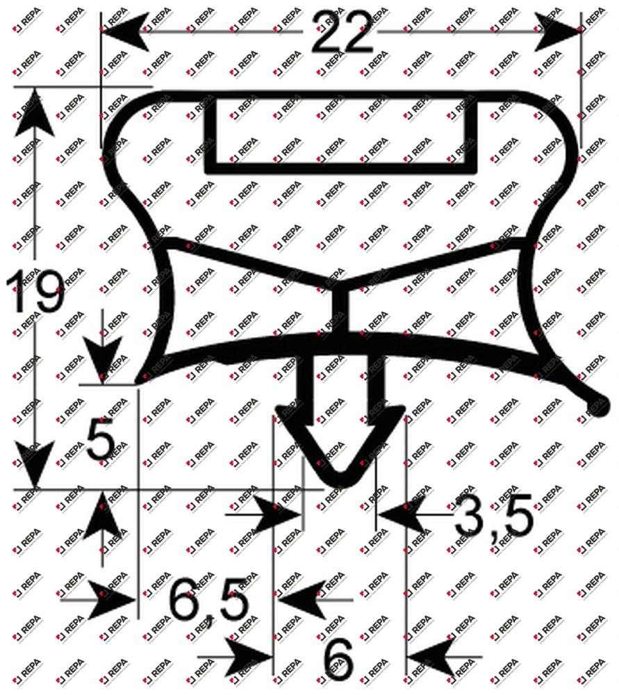 Kältedichtung Profil 9794 B 545mm L 1395mm