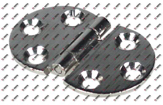 Scharnier L 47mm B 30mm H 5mm BA 20mm BA1 9mm