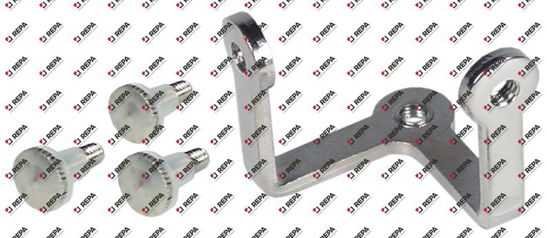 Halter für Glasscheibe dreifach