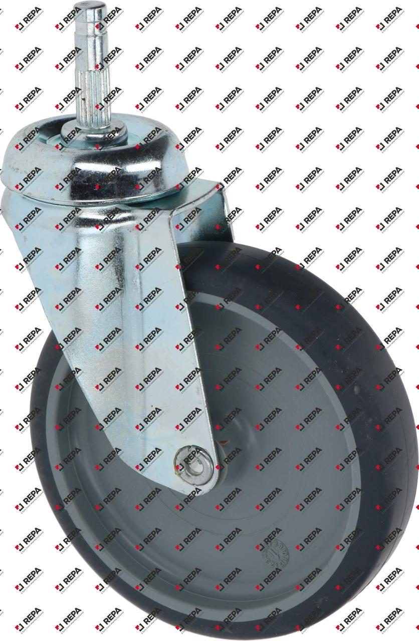 zwenkwiel ø 125mm plugbevestiging ø 10x38mm