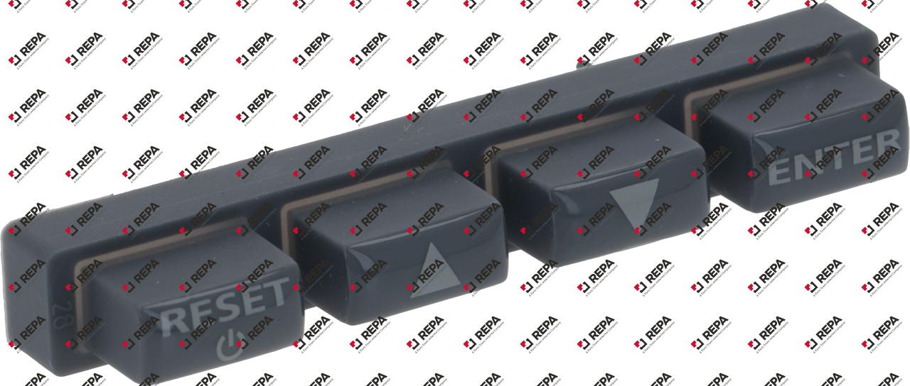 Knoppenstrip L 70mm B 10mm knoppen 4