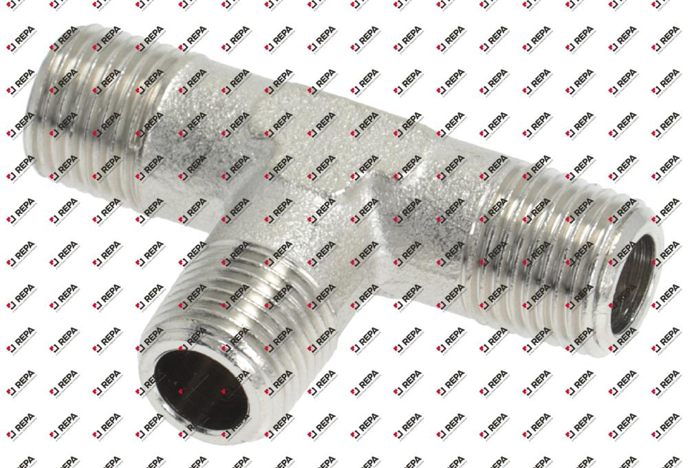 T-Anschluss Gewinde 1/8" vernickelt