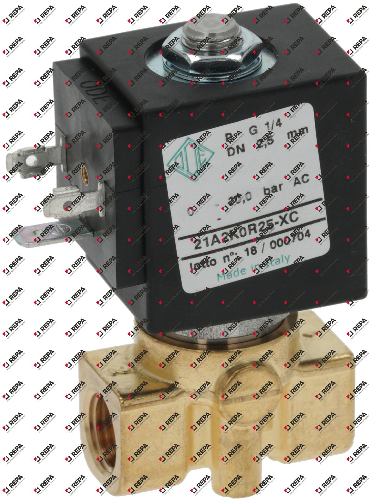 Solenoid valve 230V 8W connection 3/4" 2-way