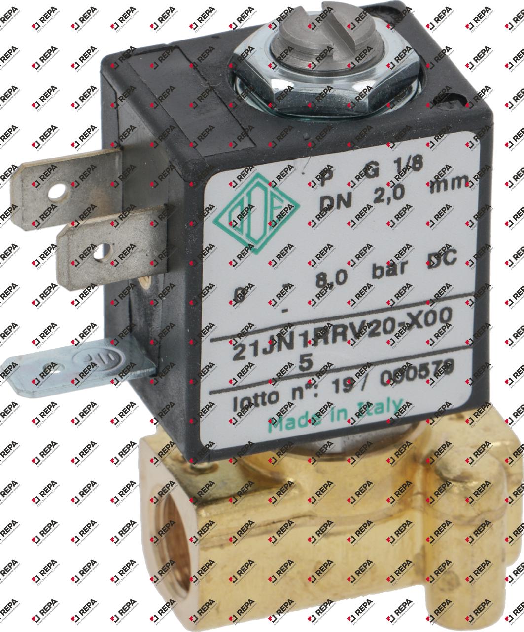 Solenoid valve brass 2-way 24V DN 2mm