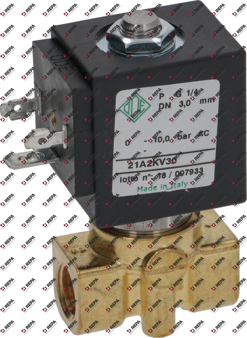 Solenoid valve 230/240V brass DN 3mm