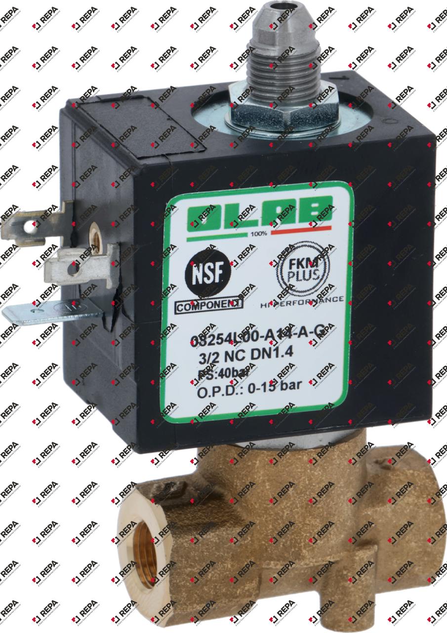 solenoid valve 3-ways 230V connection 1/8" L 41mm
