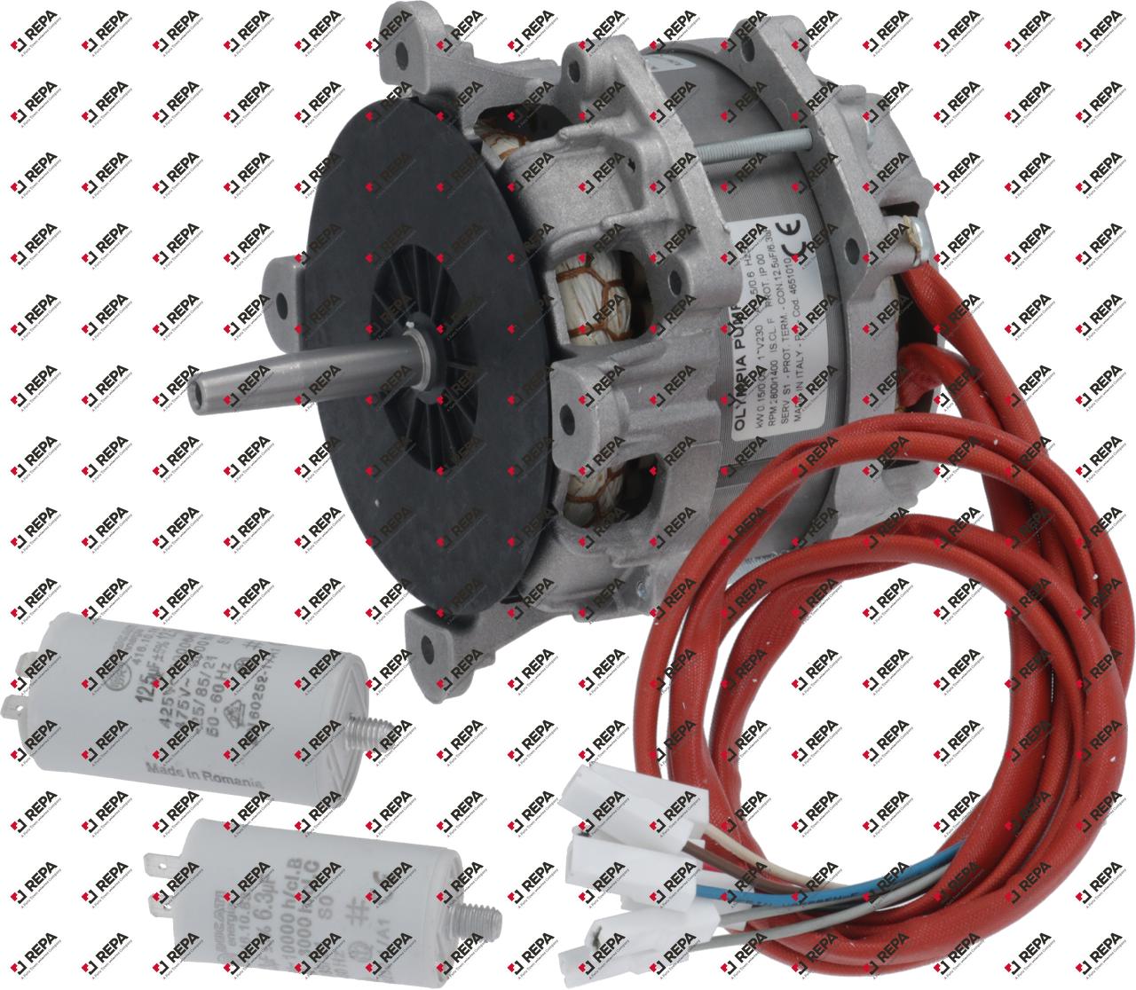 moteur ventilateur 230V 50Hz axe L 59mm arbre ø 12