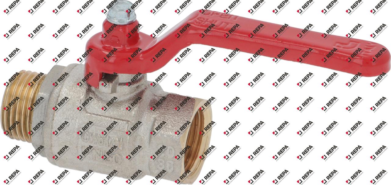 Kugelhahn Anschluss 1/2" IG - 1/2" AG DN15