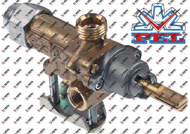 gas tap PEL type 21S gas inlet pipe flange ø21mm