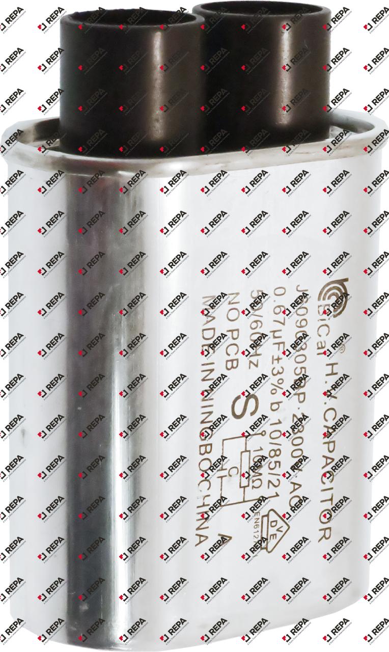 Capacitor 2300 V cup capacitor 0,67 µF MFD