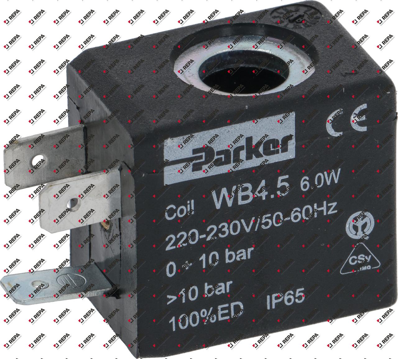 solenoid coil PARKER 230VAC 6VA 50/60Hz