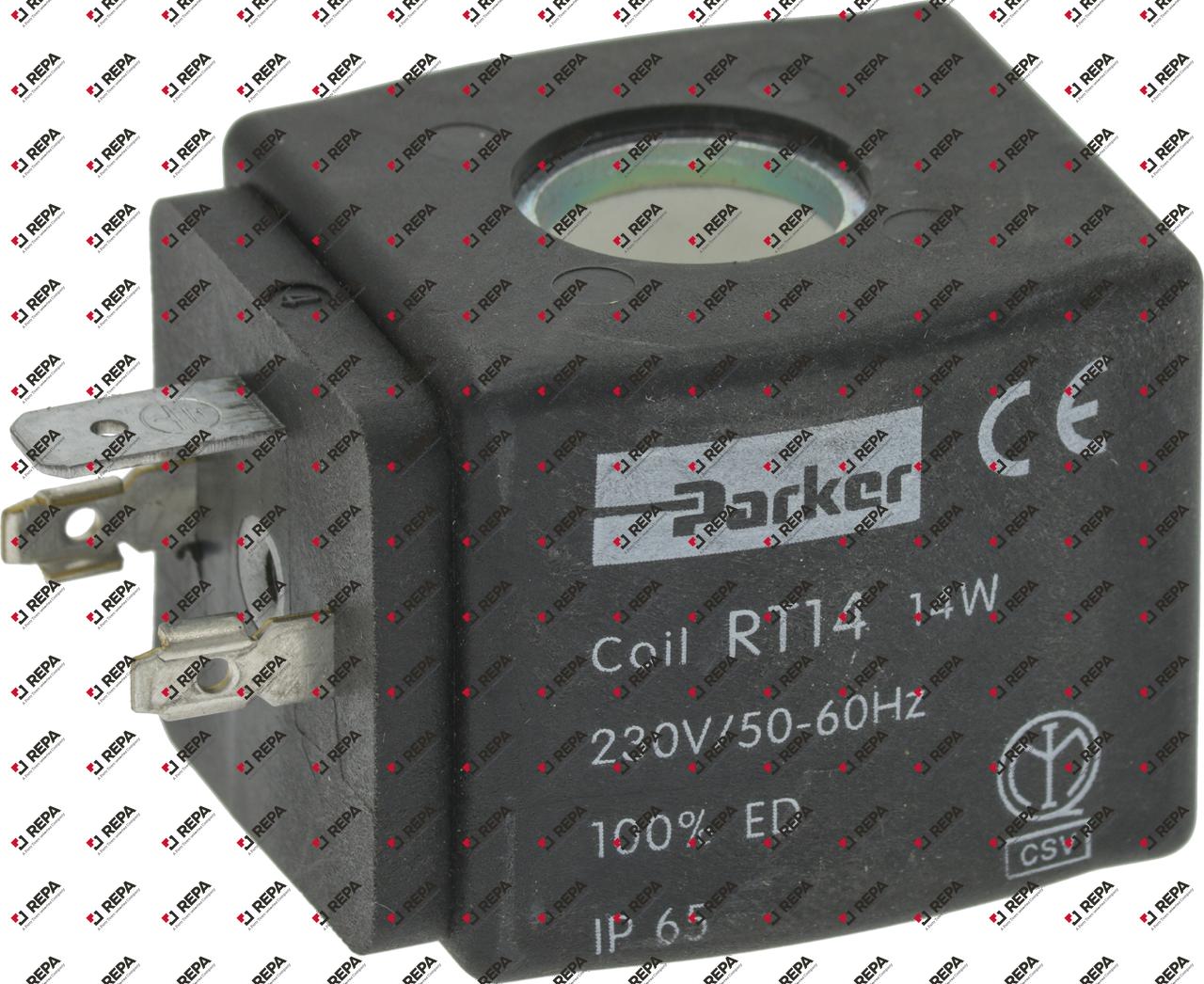 solenoid coil PARKER 230VAC 14VA 50/60Hz