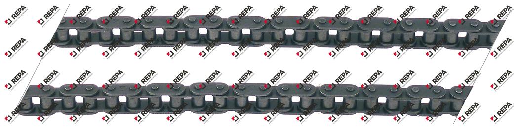 Rollenkette DIN/ISO 06 B-1 Teilung 3/8" / 9,525mm