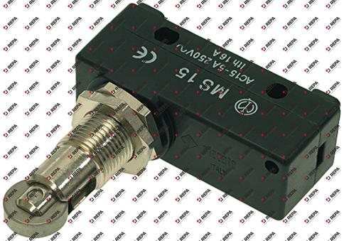 microswitch with roller plunger  230V 16A 1CO