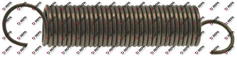 ressort de traction ø 10mm longueur totale 40mm