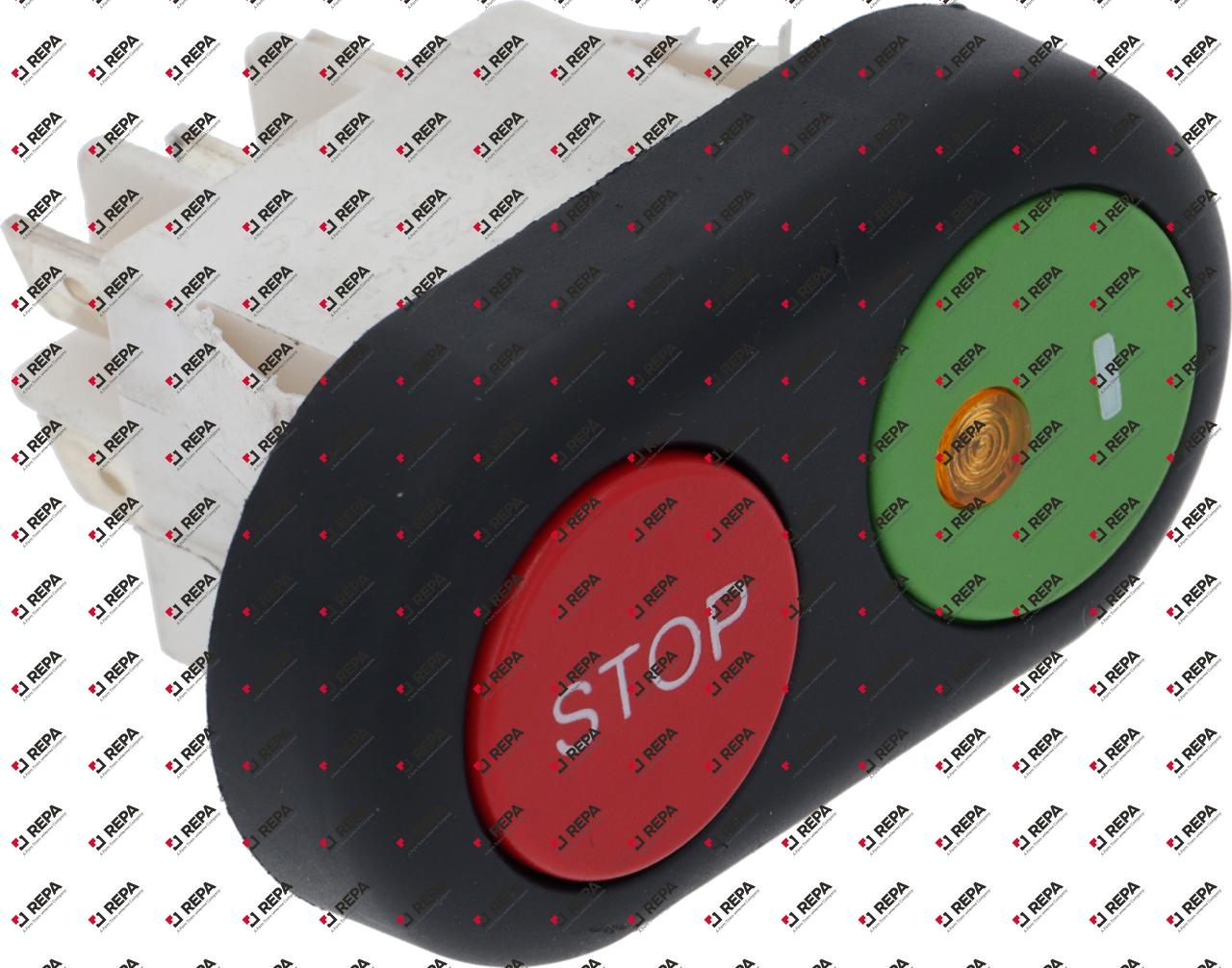 PUSH-BUTTON PANEL 2-BUTTON I-STOP GREEN-RED