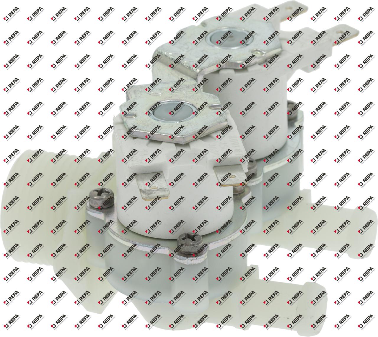 solenoid valve double straight 230VAC inlet 3/4"