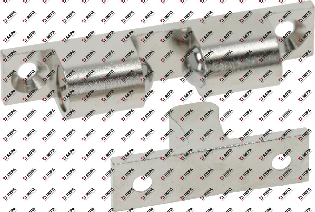 Snap lock nickel-plated brass H 20mm L 69mm W 13mm