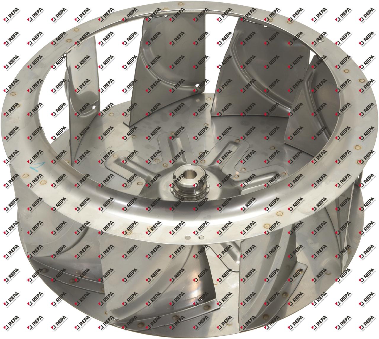 ventola D1 ø 340mm H1 135mm pale 9 D2 ø 13mm