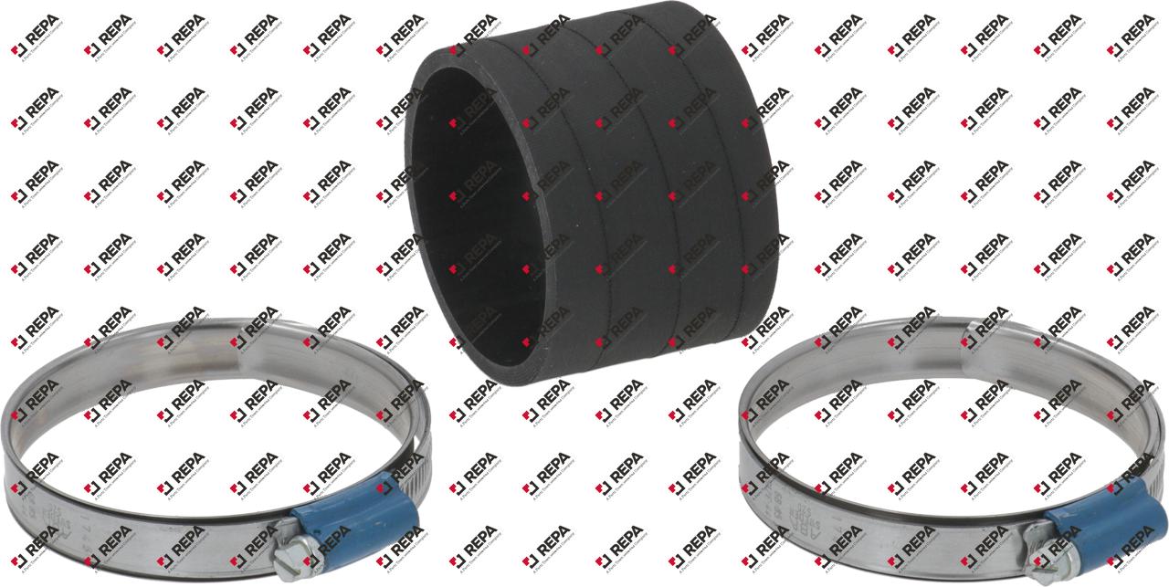 Tubo di vapore silicone int. ø 70mm nero L 54mm