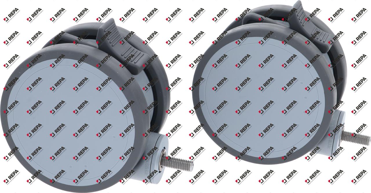 Lenkrolle VPE 2Stück Gewindestift M10 H 130mm