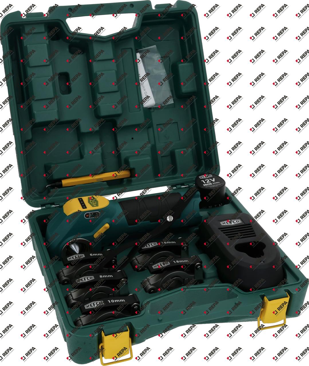 Flensgereedschap batterij inzet REFCO FLARE-e-M