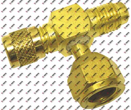 T-Stück Anschluss 1/4" SAE L 45mm Messing
