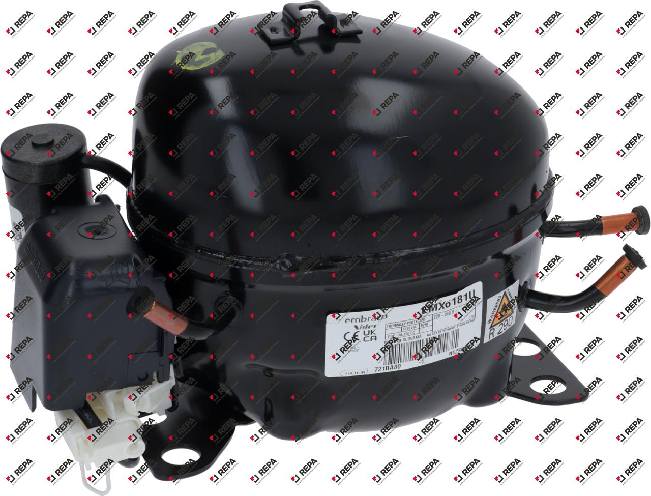 Compressore refrigerante R290 tipo Embraco