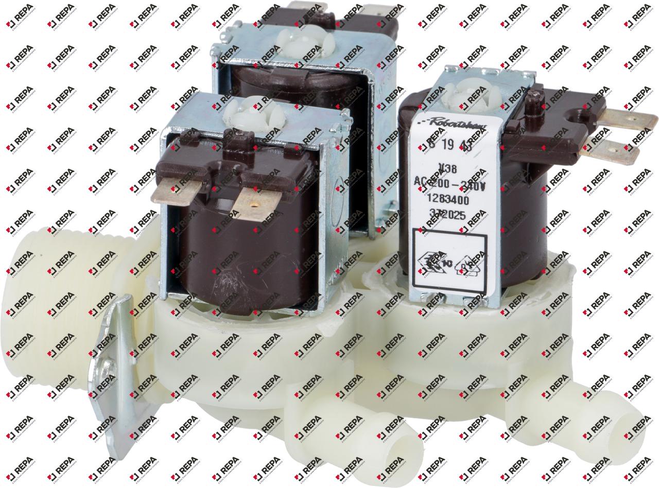 solenoid valve triple straight 230VAC inlet 3/4"